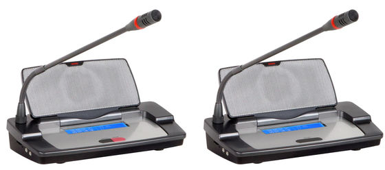 LCD Display Wired Conference System Tabletop Delegate Unit For Government