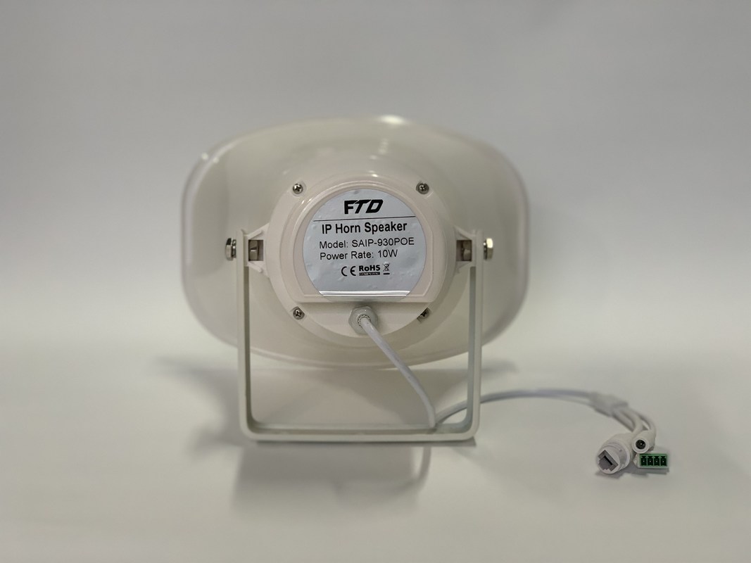 POE Powered IP Horn Speaker TCP/IP Network PAVA System Multicast Sound ...