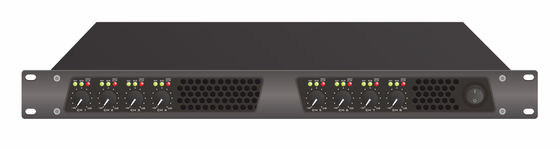 1U Height Pro Audio Amplifier Lightweight 8 Channel DSP With Aluminum Shell