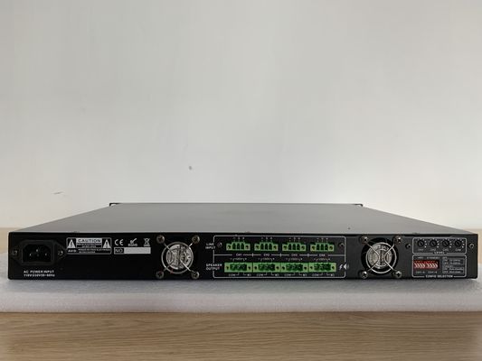 DC24V 4*500W Class D Audio Amplifiers For Business High Efficiency
