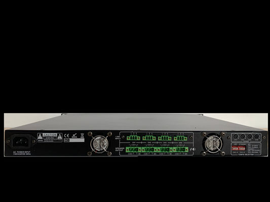 DC24V 4*500W Class D Audio Amplifiers For Business High Efficiency