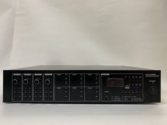 6*120W Audio Matrix Amplifier 6 Channel Pa System Set 70dB S/ N Ratio