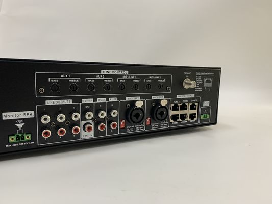 6*120W Audio Matrix Amplifier 6 Channel Pa System Set 70dB S/ N Ratio