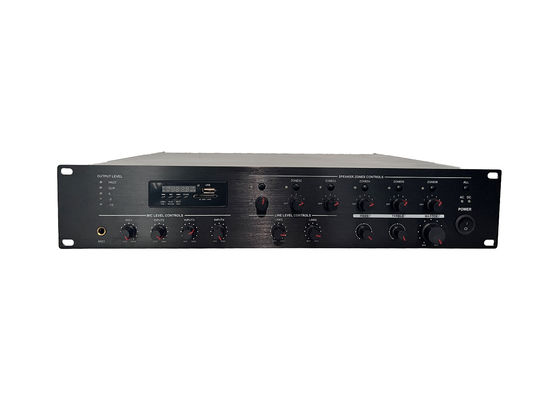 500W 6 Zone Home Audio Multizone Controller And Amplifier With MP3 And FM Tuner