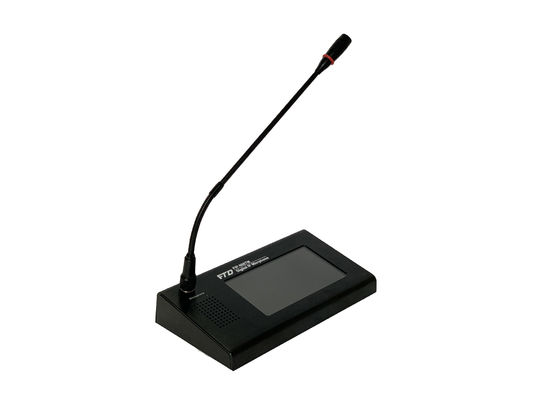 FTD DC 24V IP Network PA System 7in LCD Touch Screen Remote IP Based Microphone