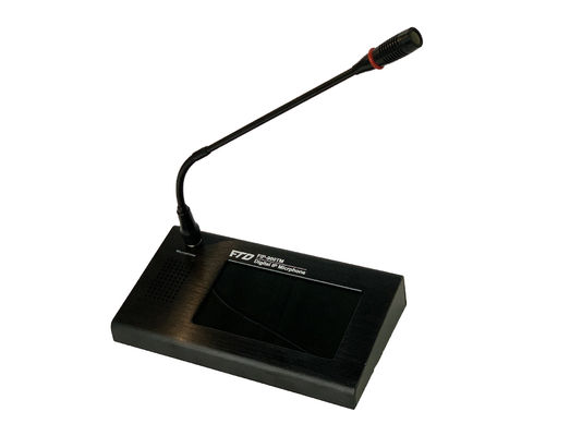 FTD DC 24V IP Network PA System 7in LCD Touch Screen Remote IP Based Microphone