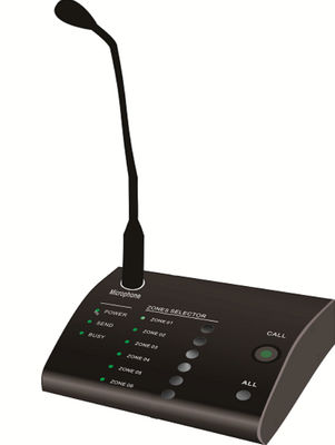 RS485 600m PA System Amplifier Remote 6 Zone Microphone Up To 8 Units
