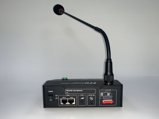 RS485 600m PA System Amplifier Remote 6 Zone Microphone Up To 8 Units