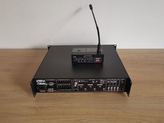 6 Zone 350W PA System Amplifier Mixer Amp Support 8 Remote Calling Station