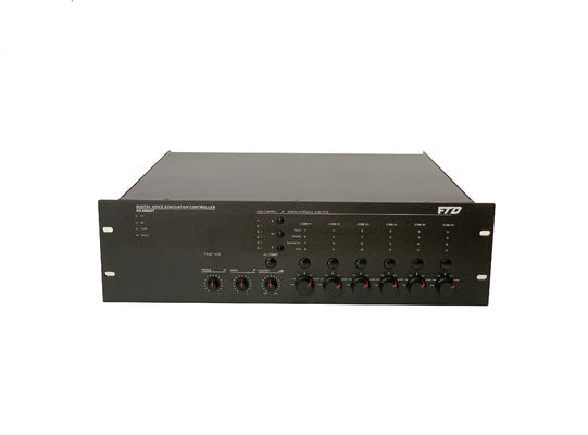 CE Fire Alarm Voice Evacuation System 500W 6 Zone Metal PAVA System
