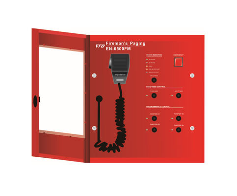 IP55 Real Time Monitoring Voice Alarm System Fireman Microphone EN54-24 speakers