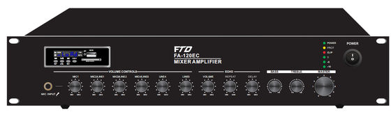 OEM RoHS PA System Amplifiers 120W Amp Versatile Connections For Hotel BGM