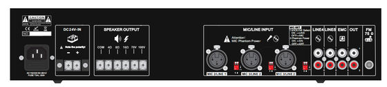 19in Rack Mount PA System Amplifier 350W Power Amplifier For School