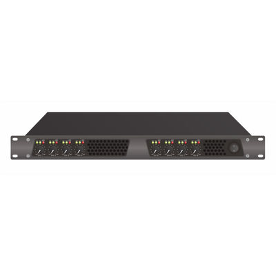 1U Height Pro Audio Amplifier Lightweight 8 Channel DSP With Aluminum Shell