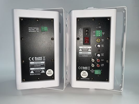 30w+30w Pa System Speakers White Active Wall Mount Speaker