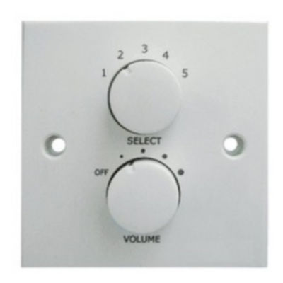 PA system ABS 6W 100V Speaker Volume Control White 100V Line Attenuator