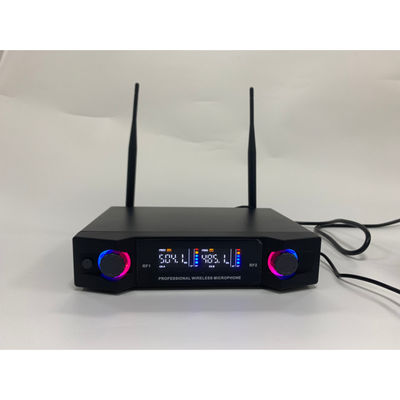 Professional PA Speaker Volume Control UHF Wireless Microphone System With Bluetooth Speaker