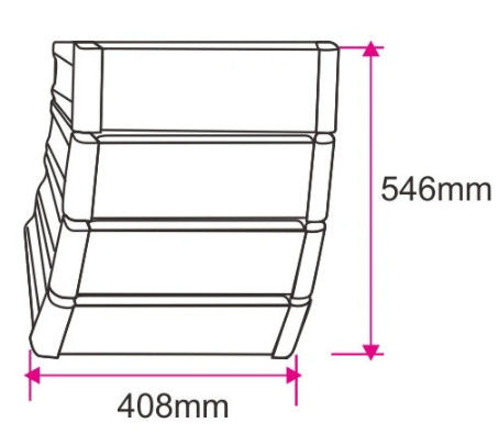 5in 2 Way Compact Line Array Column Speakers PA System 4kHz Wearproof