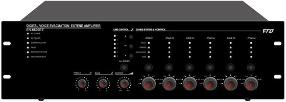 Zone Evac Controller Voice Alarm System Built - In 500W Class - D Amplifier