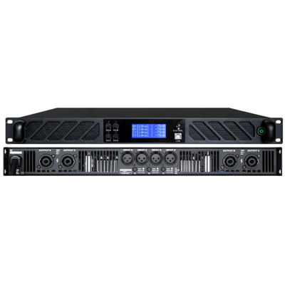 Professional Class - D Stereo Amplifier , 4×600W At 8Ω  1U Class-D DSP