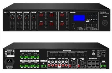 New Arrived 19'' Rack Size Matrix Mixer Amplifier With USB/SD/FM/BT