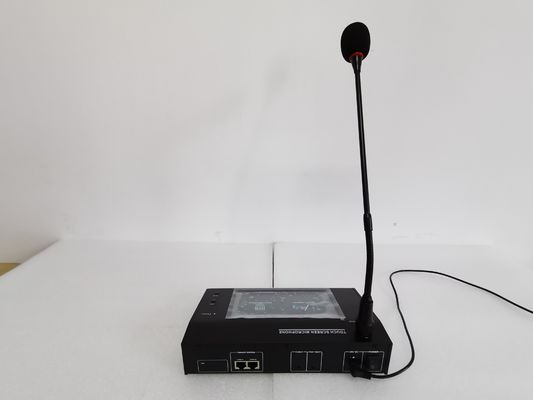 120 Zone Capacity Voice Evacuation Gooseneck Wireless System Touch Screen Remote Paging Microphone