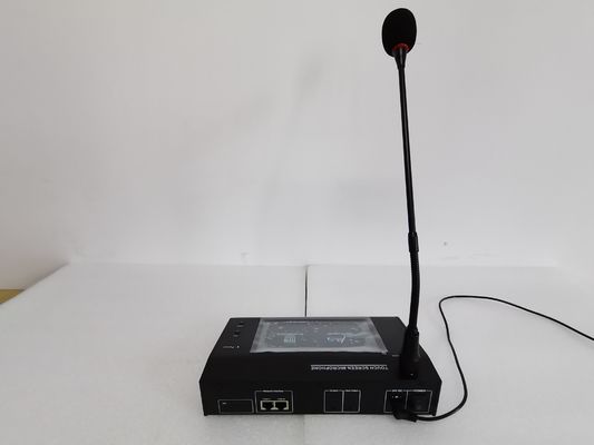 120 Zone Capacity Voice Evacuation Gooseneck Wireless System Touch Screen Remote Paging Microphone