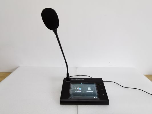 120 Zone Capacity Voice Evacuation Gooseneck Wireless System Touch Screen Remote Paging Microphone