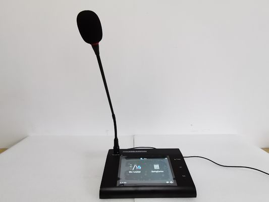 120 Zone Capacity Voice Evacuation Gooseneck Wireless System Touch Screen Remote Paging Microphone