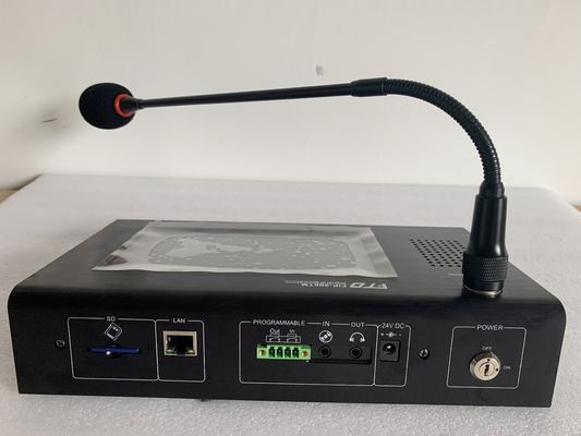 Dc 24v Ip Network Pa System Remote Touch Sreen Microphone
