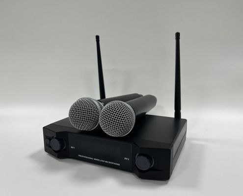 Handheld Microphone LCDTwo Handheld Mic Conference UHF Wireless Microphone System