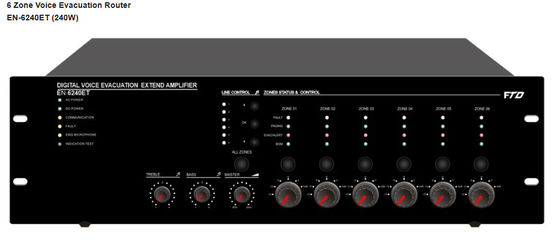 6 Zone Voice alarm system marine evacuation system