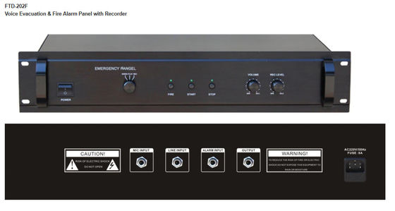 Voice Evacuation &amp; Fire Alarm Panel with Recorder pa system speaker outdoor professional